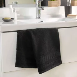 Serviette de toilette 50 x 90 cm Tendresse noir