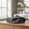 Serviette de toilette anthracite 100 x 50 cm, GoodHome Koros