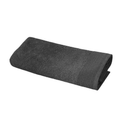 Serviette de toilette anthracite 100 x 50 cm, GoodHome Koros