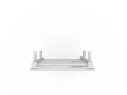 Serviette de toilette blanche 100 x 50 cm, GoodHome Koros