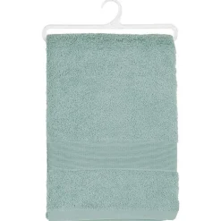 Serviette de toilette Essentiel - coton 450 gr/m² - bleu givre 50x90 cm - Atmosphera