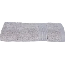 Serviette de toilette Essentiel - coton 450 gr/m² - gris taupe 50x90 cm - Atmosphera