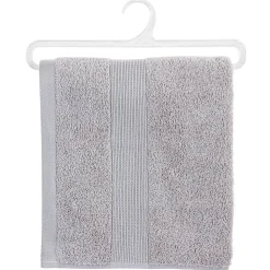 Serviette de toilette Essentiel - coton 450 gr/m² - gris taupe 50x90 cm - Atmosphera