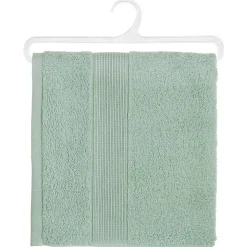 Serviette de toilette Essentiel - coton 450 gr/m² - vert céladon 50x90 cm - Atmosphera