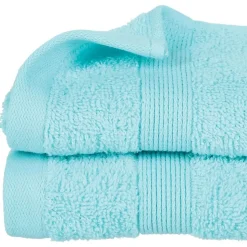 Serviette de toilette invite 30 x 50 cm Couleur moderne aqua