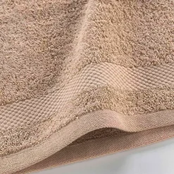 Serviette de toilette invite 30 x 50 cm Elegante noisette