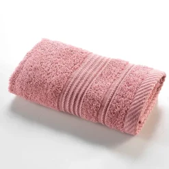 Serviette de toilette invite 30 x 50 cm Tendresse rose