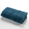Serviette de toilette invite 30 x 50 cm Tendresse bleu saphir