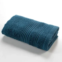 Serviette de toilette invite 30 x 50 cm Tendresse bleu saphir