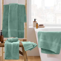 Serviette de toilette invite 30 x 50 cm Elegante celadon