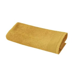 Serviette de toilette jaune miel 100 x 50 cm, GoodHome Koros