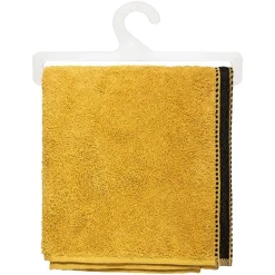 Serviette de toilette Joia - coton 550 gr/m² - jaune moutarde 50x90 cm - Atmosphera