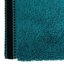 Serviette de toilette Joia - coton 550 gr/m² - bleu canard 50x90 cm - Atmosphera