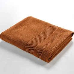 Serviette de Toilette unie 50x90 cm - Collection Tendresse - Éponge 500 g,m² - 50x90cm - Caramel