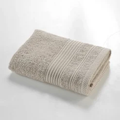 Serviette de Toilette 50x90 cm 100% Coton Taupe