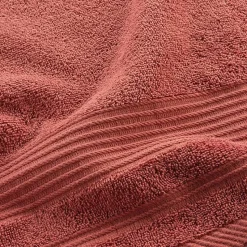 Serviette de Toilette 50x90 cm 100% Coton Terracotta