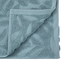 Serviette de toillette Cisel - coton - bleu - 30x50 cm - Atmosphera
