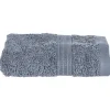 Serviette invité Essentiel - coton 450 gr/m² - gris anthracite 30x50 cm - Atmosphera