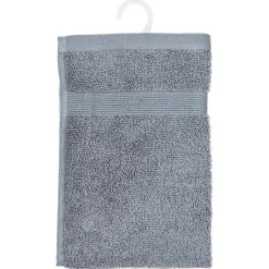 Serviette invité Essentiel - coton 450 gr/m² - gris anthracite 30x50 cm - Atmosphera