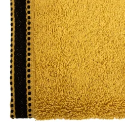 Serviette invité Joia - coton 550 gr/m² - jaune moutarde 30x50 cm - Atmosphera