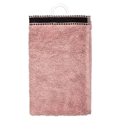 Serviette invité Joia - coton 550 gr/m² - rose 30x50 cm - Atmosphera
