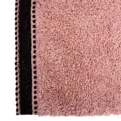 Serviette invité Joia - coton 550 gr/m² - rose 30x50 cm - Atmosphera