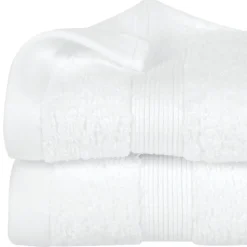 Serviette ou drap de bain 100 x 150 cm Couleur moderne blanc