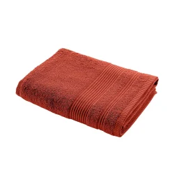 Serviette ou drap de douche 70 x 130 cm Tendresse marsala