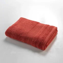 Serviette ou drap de douche 70 x 130 cm Tendresse terracotta