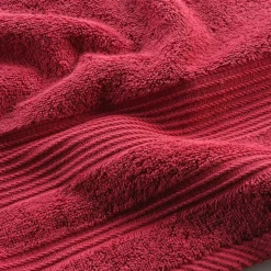 Serviette ou drap de douche 70 x 130 cm Tendresse rouge