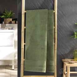 Serviette ou drap de douche 70 x 130 cm Tendresse kaki