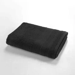 Serviette ou drap de douche 70 x 130 cm Tendresse noir