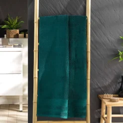 Serviette ou drap de douche 70 x 130 cm Tendresse emeraude