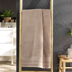Serviette ou drap de douche 70 x 130 cm Tendresse taupe