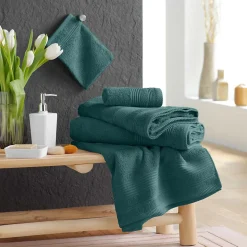 Serviette ou drap de douche 70 x 130 cm Tendresse orage