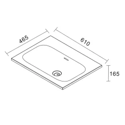 Set complet 80 cm : vasque blanc mat + meuble couleur chêne (CERAMIA-4DW80-V)