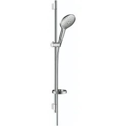 Set de douche 150 3jet avec barre Unica'S puro 90 cm et porte-savon chromé Hansgrohe Raindance Select S