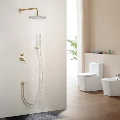 Set de douche encastré LOMAZOO Solara doré