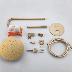Set de douche encastré LOMAZOO Solara doré