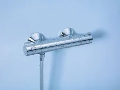 Set de douche Mitigeur thermostatique Grohtherm 800 + Douchette stick 1 jet Euphoria Cosmopolitan, Chrome (34558000-Euphoria)
