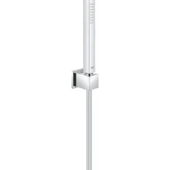 Set de douche Mitigeur thermostatique Grohtherm + Douchette Stick 1 jet, support mural, flexible, Chrome (34169001-CUBESTICK)