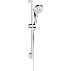 Set de douche Vario EcoSmart avec barre Unica'Croma 65 cm blanc/chromé Croma Select HANSGROHE 26563400
