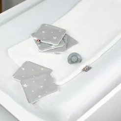 SEVIRA KIDS Lingettes bébé lavables en 100% coton 8 pièces STELLA