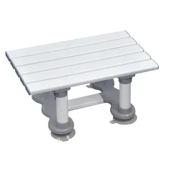 Siège de bain Aidapt en plastique Medina - Hauteur 15 cm - Blanc