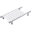 siège de bain en aluminium blanche Godonnier extensible de 484 à 640 mm