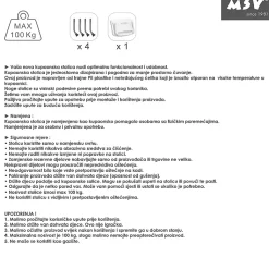 Siège de douche ajustable pliable MSV