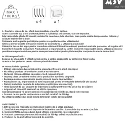 Siège de douche ajustable pliable MSV