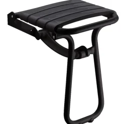 Siège de douche en aluminium noir Godonnier Confort charge maximale 150 kg