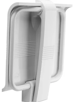 Siège de douche piètement alu, assise polymère coloris blanc l.45 x P.44,2 x H.50 cm