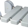 Siège de douche relevable, aluminium blanc, l.32,1 x H.34,5 x P.33,5 cm, Godonnier
